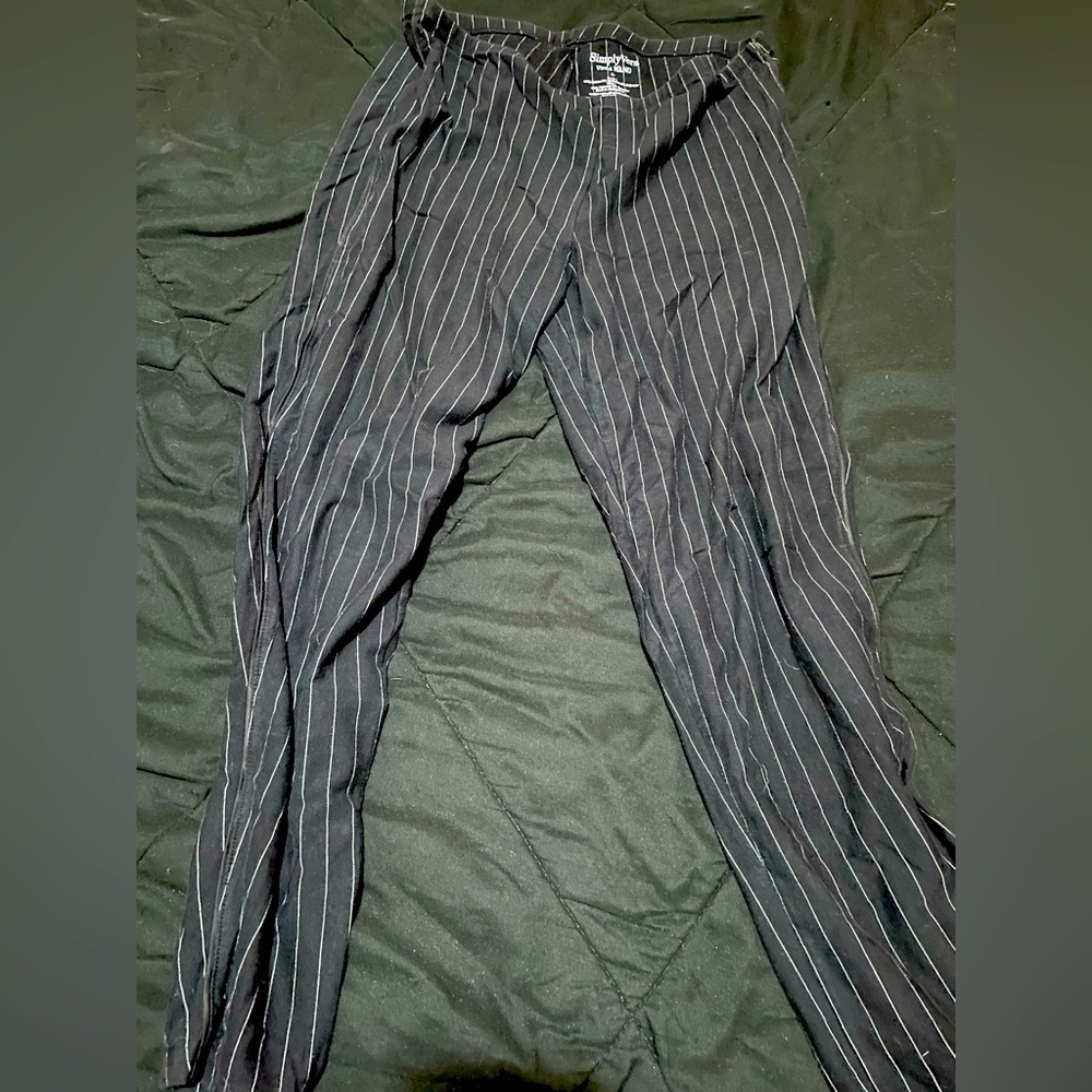 Striped loose fitting leggings